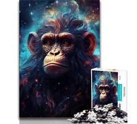 1000 Pieces Jigsaw Puzzles for Adults And Teens Galaxy Monkey Adult Puzzles,Educational Toys & Games for Adults And Teenagers 38x26cm