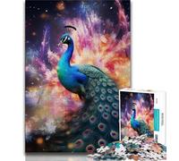 1000 Pieces Jigsaw Puzzles for Adults And Teens Galaxy Peacock,Fun Games Wall Decoration Unique Birthday And Xmas Gifts (75x50cm)