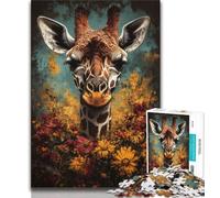 1000 Pieces Jigsaw Puzzles for Adults And Teens Giraffe Puzzles for Teenagers,is Ideal As Gifts for The Whole Family for Age 14 26x38cm