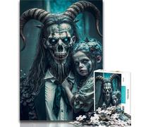 1000 Pieces Jigsaw Puzzles for Adults And Teens Goat Devil Adult Puzzles,Educational Games Home Decoration Suitable for Desktop Decoration (size 75x50cm)