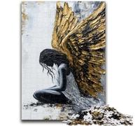 1000 Pieces Jigsaw Puzzles for Adults And Teens Golden Angel for And 14 Years And over Interesting Stress Reduction Gifts for Friends And Family 50x75cm
