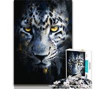 1000 Pieces Jigsaw Puzzles for Adults And Teens Golden Leopard 1000 Piece Jigsaw,Stress Reliever Difficult Challenge Suitable for Desktop Decoration 75x50cm