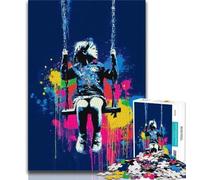 1000 Pieces Jigsaw Puzzles for Adults And Teens Graffiti Little Girl Adult Puzzles,Educational Toys & Games for Adults And Teenagers 38x26cm