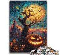 1000 Pieces Jigsaw Puzzles for Adults And Teens Halloween Skeleton Landscape Jigsaw,Artistic Wall Decor & Birthday Gift Idea for Friends, Home Office (38x26cm)