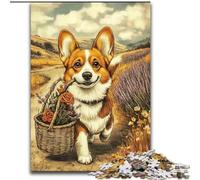 1000 Pieces Jigsaw Puzzles for Adults And Teens Happy Corgi, for Age 14 Years And over Home Decor As A Gift for The Whole Family And Friends (Size 26x38cm)