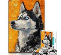 1000 Pieces Jigsaw Puzzles for Adults And Teens Husky Teenager Puzzles,Fun Games Wall Decoration Unique Birthday And Xmas Gifts (size 75x50cm)