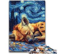 1000 Pieces Jigsaw Puzzles for Adults And Teens Hyena Night Sky Challenging Game Gifts for Is Ideal As A Gift for The Whole Family 50x75cm