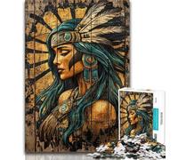 1000 Pieces Jigsaw Puzzles for Adults And Teens Indian Princess Jigsaw,Stress Reliever Staycation Kill Time Wishlist with Santa Claus (size 75x50cm)
