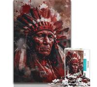 1000 Pieces Jigsaw Puzzles for Adults And Teens Indians,Challenging Game And Family Play with Fully Interlocking Randomly Shaped Pieces 75x50cm