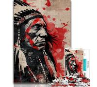 1000 Pieces Jigsaw Puzzles for Adults And Teens Indians,Learning Educational Toys Family Games Suitable for Desktop Decoration 38x26cm