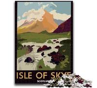 1000 Pieces Jigsaw Puzzles for Adults And Teens Isle of Skye Scotland Art Toys Educational Games Stress Relieving Suitable for Desktop Decoration (size 38x26cm)