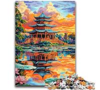 1000 Pieces Jigsaw Puzzles for Adults And Teens Japanese Ancient Temple for Age 14+ Intellectual Game Christmas Birthday Gifts 26x38cm