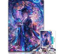 1000 Pieces Jigsaw Puzzles for Adults And Teens Japanese Anime Girl,Artistic Wall Decor & Birthday Gift Idea for Friends,Home Office (38x26cm)
