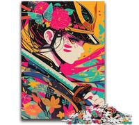 1000 Pieces Jigsaw Puzzles for Adults And Teens Japanese Geisha Puzzles for Teenagers,is Ideal As Gifts for The Whole Family for Age 14 (75x50cm)