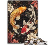 1000 Pieces Jigsaw Puzzles for Adults And Teens Japanese Koi Puzzles for Adults,Birthday Present, Gifts, Wall Art for Ages 14+ (75x50cm)