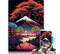 1000 Pieces Jigsaw Puzzles for Adults And Teens Japanese Landscape Neon Adult Jigsaw,Challenging Difficult Deal As Gifts for The Whole Family (size 38x26cm)