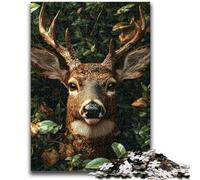 1000 Pieces Jigsaw Puzzles for Adults And Teens Jungle Deer Toy Intellectual Game for Home Decoration for Age 14 Years Up 38x26cm