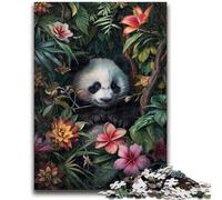1000 Pieces Jigsaw Puzzles for Adults And Teens Jungle Panda Train Your Brain And Hands Gifts for Friends And Family 50x75cm