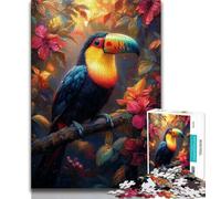 1000 Pieces Jigsaw Puzzles for Adults And Teens Jungle Toucan,Educational Games Home Decoration Unique Home Decor And Gifts 75x50cm