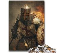 1000 Pieces Jigsaw Puzzles for Adults And Teens Knight Templar 1000 Pieces for Adults,Stress Reliever Staycation Kill Time Wishlist with Santa Claus (75x50cm)