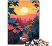 1000 Pieces Jigsaw Puzzles for Adults And Teens Kyoto Sunset Landscape Adult Puzzles,Educational Toys & Games for Adults And Teenagers (50x75cm)