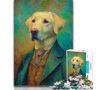 1000 Pieces Jigsaw Puzzles for Adults And Teens Labrador Art Adult Puzzles,Educational Games Home Decoration Suitable for Desktop Decoration (size 75x50cm)