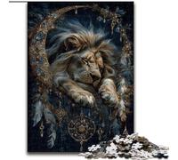 1000 Pieces Jigsaw Puzzles for Adults And Teens Lion Dream Catcher, Toys Educational Games Stress Relieving Unique Home Decor And Gifts (Size 50x75cm)