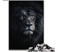 1000 Pieces Jigsaw Puzzles for Adults And Teens Lion Sin The Darkness, Learning Educational Is Ideal As A Gift for The Whole Family (Size 26x38cm)
