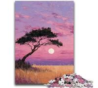 1000 Pieces Jigsaw Puzzles for Adults And Teens Lonely Tree 1000 Piece Jigsaw,Stress Reliever Difficult Challenge Suitable for Desktop Decoration (50x75cm)