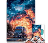 1000 Pieces Jigsaw Puzzles for Adults And Teens Magic Truck Adult Puzzles,Educational Games Home Decoration Suitable for Desktop Decoration (size 75x50cm)