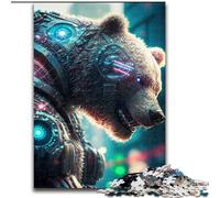 1000 Pieces Jigsaw Puzzles for Adults And Teens Mechanical Bear, Game Toys Every Piece Is Unique - Challenging Family Fun Game for for Age 14 (Size 26x38cm)