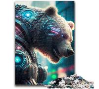 1000 Pieces Jigsaw Puzzles for Adults And Teens Mechanical Bear Toys Educational Games Stress Relieving Parent-child Interaction for Ages 14+ 26x38cm