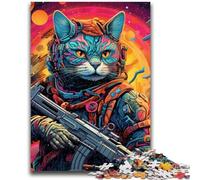 1000 Pieces Jigsaw Puzzles for Adults And Teens Mechanical Cat Adult Jigsaw,Learning Educational Toys Family Games Gifts for Friends And Family (50x75cm)