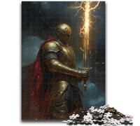 1000 Pieces Jigsaw Puzzles for Adults And Teens Medieval Majestic Knight 1000 Piece Jigsaw,Vibrant And Unique Design Relaxing & Challenging Puzzle Experience (50x75cm)