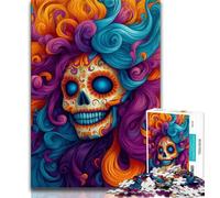 1000 Pieces Jigsaw Puzzles for Adults And Teens Mexican Skull Puzzles for Adults,learning Educational for Is Ideal As A Gift for The Whole Family (size 75x50cm)