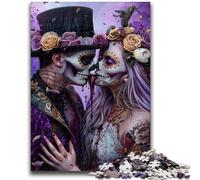 1000 Pieces Jigsaw Puzzles for Adults And Teens Mexican Style Skull 1000 Piece Jigsaw,for Challenging Toy Game And Family Play (50x75cm)