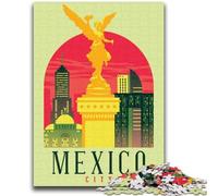 1000 Pieces Jigsaw Puzzles for Adults And Teens Mexico City Adult Puzzles,Educational Toys & Games for Adults And Teenagers (26x38cm)