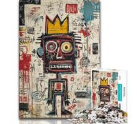 1000 Pieces Jigsaw Puzzles for Adults And Teens Modern Art by Basquiat Jigsaw,Stress Reliever Staycation Kill Time Wishlist with Santa Claus (size 75x50cm)