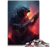 1000 Pieces Jigsaw Puzzles for Adults And Teens Monster Playing Guitar Adult Puzzles,Educational Toys & Games for Adults And Teenagers (26x38cm)