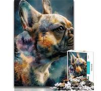 1000 Pieces Jigsaw Puzzles for Adults And Teens Mountain Pug Adult Puzzles,Educational Toys & Games for Adults And Teenagers 38x26cm