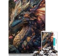 1000 Pieces Jigsaw Puzzles for Adults And Teens Mysterious Flying Dragon Puzzles for Teenagers,is Ideal As Gifts for The Whole Family for Age 14 75x50cm