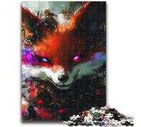 1000 Pieces Jigsaw Puzzles for Adults And Teens Mysterious Fox Educational Stress Relief Toy Secret Santa Gifts for Age 14 26x38cm