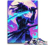 1000 Pieces Jigsaw Puzzles for Adults And Teens Mysterious Ninja Samurai Toys Educational Games Stress Relieving Suitable for Desktop Decoration 50x75cm