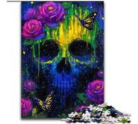 1000 Pieces Jigsaw Puzzles for Adults And Teens Mysterious Skull, for Age 14 Years And over Home Decor As A Gift for The Whole Family And Friends (Size 50x75cm)