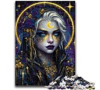 1000 Pieces Jigsaw Puzzles for Adults And Teens Mystical Spirit Girl Teenager Puzzles,Family Game Stress Reliever Difficult Challenge Suitable for Couples (26x38cm)