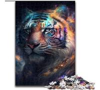 1000 Pieces Jigsaw Puzzles for Adults And Teens Nebula Tiger, Help The Brain Exercise Addictive Toys to Cultivate Patience Perfect Decoration (Size 26x38cm)