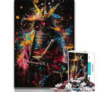 1000 Pieces Jigsaw Puzzles for Adults And Teens Ninja Samurai Oil Painting Puzzles for Teenagers,for Family Game And Birthday Gifts 38x26cm