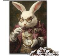 1000 Pieces Jigsaw Puzzles for Adults And Teens Noble Rabbit, Quiz Game Wall Decoration Unique Birthday And Xmas Gifts 26x38cm