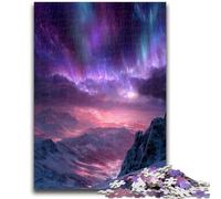 1000 Pieces Jigsaw Puzzles for Adults And Teens Northern Lights Toys Educational Games Stress Relieving Parent-child Interaction for Ages 14+ 50x75cm