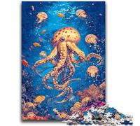 1000 Pieces Jigsaw Puzzles for Adults And Teens Octopus 1000 Pieces for Teenagers,deal As Gifts for The Whole Family for Ages 14+ (38x26cm)